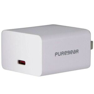 PureGear LightSpeed USB-C Wall Charger - White (63503PG)
